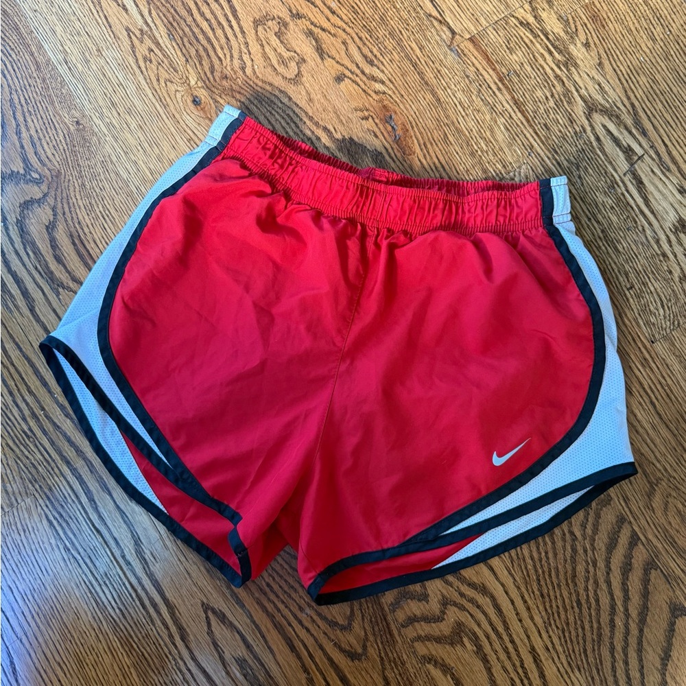 Nike Women's Red/Black/White Athletic Shorts